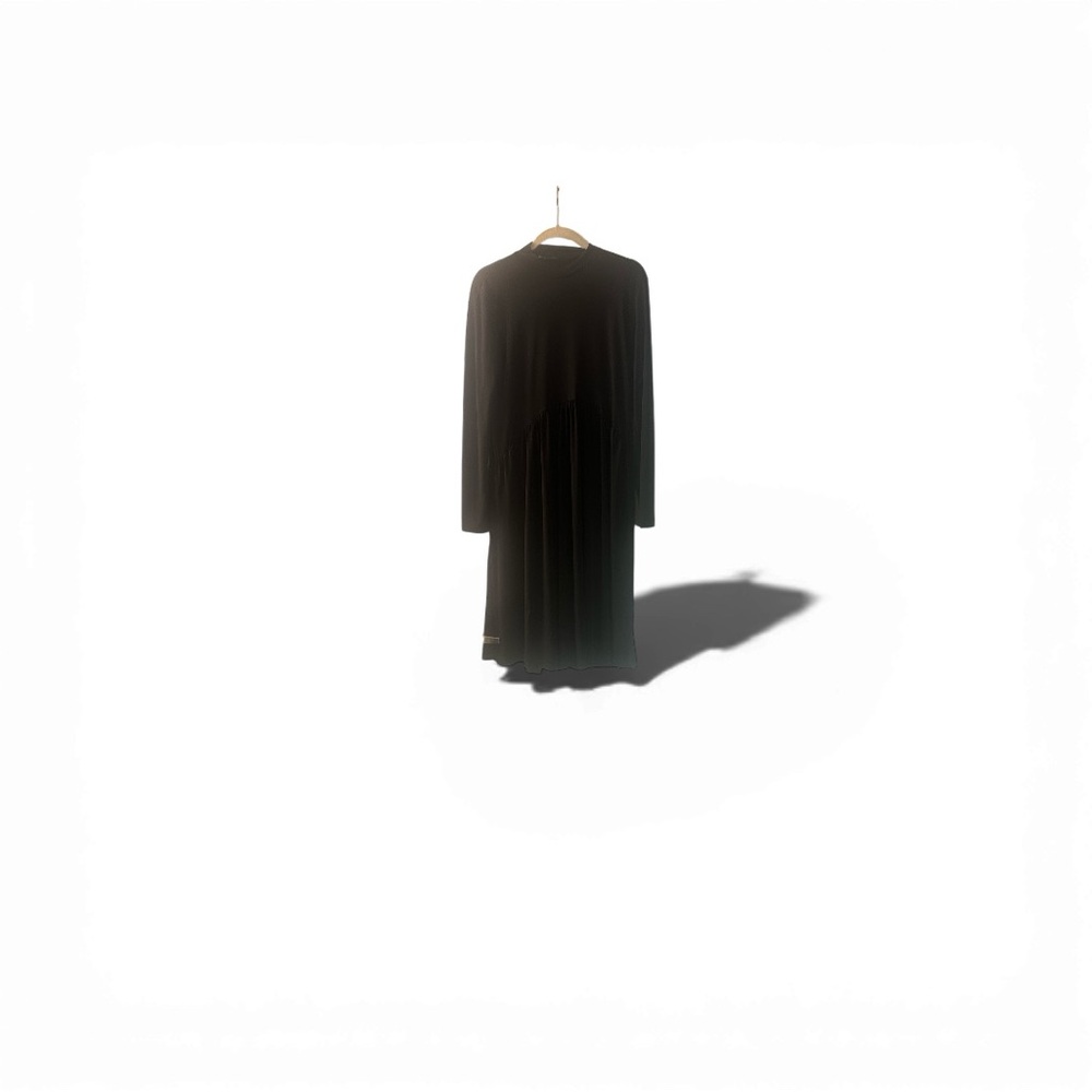 Zara black long sleeve babydoll dress